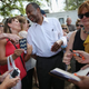 Republican presidential hopeful Ben Carson greets people during a campaign stop at the Mount Pleasant Farmers Market in South Carolina on May 26, 2015.
Joe Raedle/Getty Images